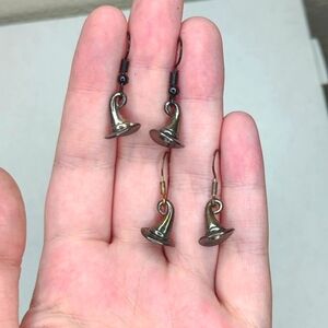 Witch Hat Halloween Earrings